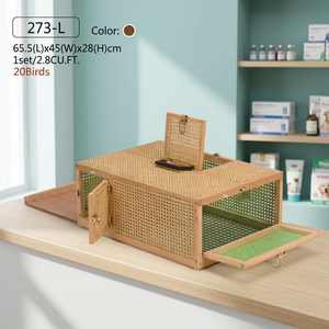 Crown 273-L Rattan Portable Durable Pigeon Carrier - Product Image 3