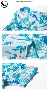 <span class=keywords><strong>Chemise</strong></span> Hawaïenne en Rayonne <span class=keywords><strong>à</strong></span> Manches Courtes pour <span class=keywords><strong>Homme</strong></span>, Motif Floral Polynésien, Tendance 2023, Décontractée, Plage, Été - Product Image 4