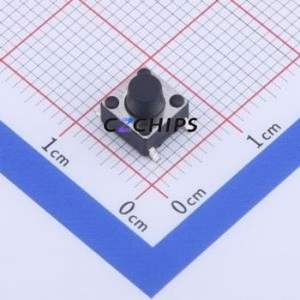 GT-TC089A-H060-L1 Tactile Switch SMD-4P,6x6mm Switch Single Pole Single Throw Round Button 1.6N Vertical Mount - Product Image 1