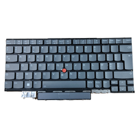 Clavier de remplacement pour Lenovo ThinkPad LIM20G2 Series, disposition AZERTY belge, gris, rétroéclairé, avec TrackPoint PK131U91B13