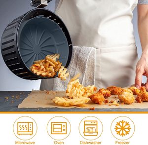Alta Resistência ao Calor (450 F/230 C) Multi-Funcional Reutilizável 8 Polegada Silicone Mat Set para Panelas de Assar Fritadeira - Product Image 6