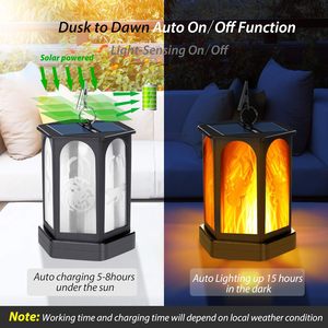 96 <b>LED</b> Solar Lawn Lamp 350LM Super Bright Flickering Dancing <b>Fire</b> Flame Light IP65 Waterproof Garden Landscape Light - Product Image 3