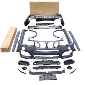 Para 14-16 <span class=keywords><strong>BMW</strong></span> X3X4 F25 F26 modificado M40i MT gran entorno deportivo parachoques delantero parachoques trasero Kit OE/51117389896/51117389898 - Product Image 1