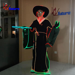 Fibre optique luminescente fête traditionnelle asiatique Cosplay Performance Hanbok coréen traditionnel Costume pour hommes - Product Image 4
