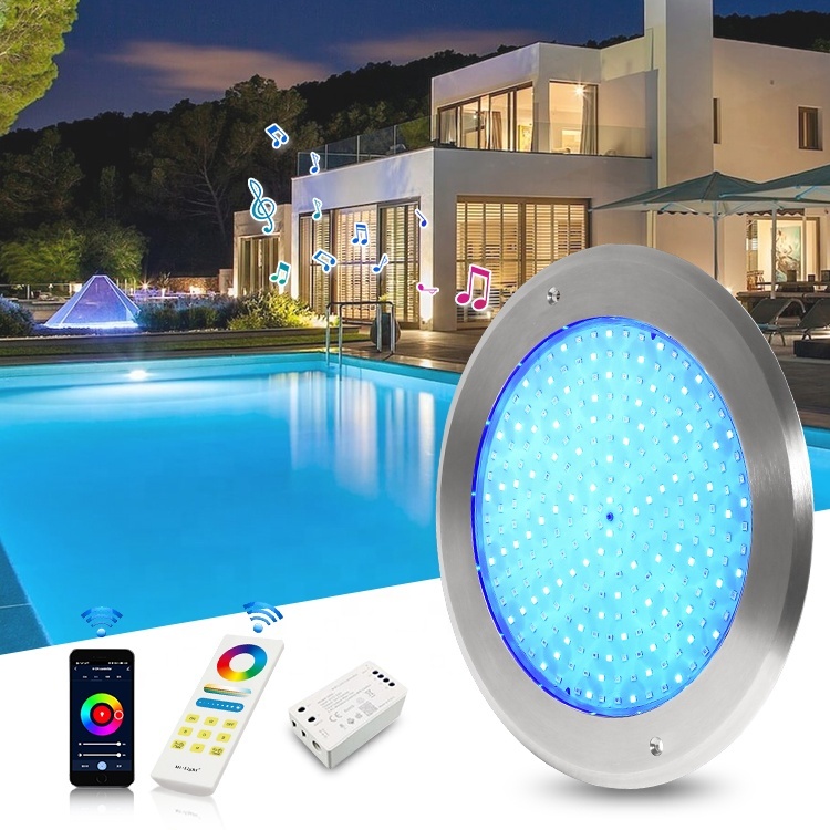 Slim Flat 8Mm 35W Ip68 Underwater Light Piscina Led Swimming Pool Lamp Surface Mounted Pool Light