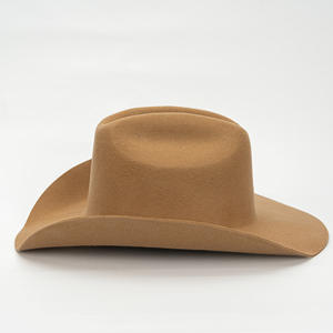 Sombrero Fedora de <span class=keywords><strong>Vaquero</strong></span> Occidental de Color Puro para Otoño e Invierno, de Lana, con Ala Ancha, Versátil, de Alta Gama, para Fiestas, Aire Libre, Cálido, para <span class=keywords><strong>Hombre</strong></span> y Mujer - Product Image 2