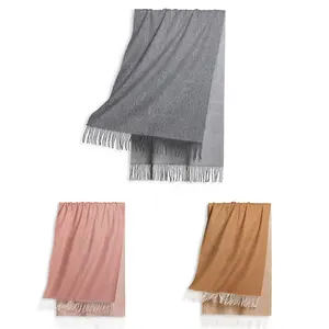 Sciarpa di Pashmina delle donne di vendita calda della fabbrica sciarpa tinta unita di Cashmere di colore invernale Soild