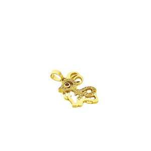 Colgantes de Moda, Dijes de Aleación de Zinc con Microincrustaciones de Flores, Ciervos, Animales del Zodiaco, Accesorios de Collar Unisex - Product Image 5