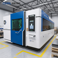 Mesin Pemotong Laser Fiber 3000W CORAL Factory Direct CNC Dual Exchange Table Solusi Pemotongan Logam Digital AI