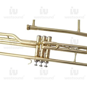 Trombón plano B de rendimiento profesional, Trompeta dorada lacada <span class=keywords><strong>para</strong></span> <span class=keywords><strong>principiantes</strong></span>, tono BB y EB de latón - Product Image 3