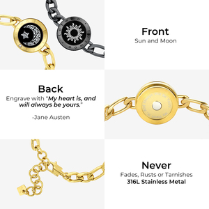 Fine <span class=keywords><strong>Totwoo</strong></span> Long Distance Touch Smart Jewelry Pulseras chapadas en oro de acero inoxidable Compras Regalo único para graduación en línea - Product Image 5