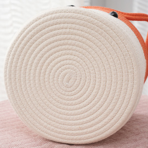 Cestini Portaoggetti Intrecciati in Corda di Cotone Naturale a Forma di Volpe, Pieghevoli per Organizzare Giocattoli e Libri - Product Image 4