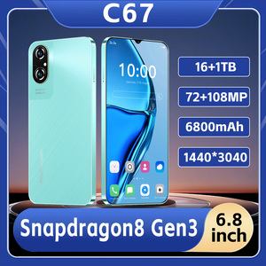 Smartphone C67 Park Bench 8000 mAh 7,3 pouces Appareil photo 108 MP 16 Go + 1 To 5G Double SIM Lecture d'e-book Déverrouillage facial Clarté en plein soleil Cadre métallique - Product Image 6