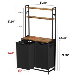 Commerci all'ingrosso <span class=keywords><strong>bagno</strong></span> camera da letto estraibile sacchetti della biancheria rimovibili cesto della biancheria con portaoggetti - Product Image 4