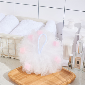 Loofah tắm miếng bọt biển với PE bong bóng nhựa Maker Net bóng mềm lưới E10 tẩy tế bào chết Scrubber tùy chỉnh cắt dịch vụ chế biến - Product Image 2