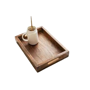 Bandeja de Servir de Madera Reciclada Ecológica al por Mayor, Plato Rústico de Pino para Alimentos, para Hoteles y Catering, Grado Comercial Personalizado - Product Image 4