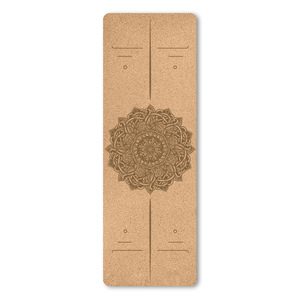Tapete <span class=keywords><strong>de</strong></span> <span class=keywords><strong>Yoga</strong></span> <span class=keywords><strong>de</strong></span> Corcho y TPE Ecológico <span class=keywords><strong>de</strong></span> Alta Calidad, Antideslizante, Absorbente <span class=keywords><strong>de</strong></span> Sudor, Transpirable y Duradero <span class=keywords><strong>para</strong></span> <span class=keywords><strong>Yoga</strong></span>, Pilates y Hot <span class=keywords><strong>Yoga</strong></span> - Product Image 1