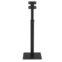 Support de sol surélevé personnalisable pour support de tablette sur le sol avec plaque de montage VESA inclinable et pivotante