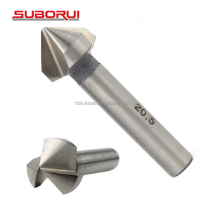 Suborui 4.5-50mm HSS truy cập chìm khoan bit 3 sáo 90 độ mũi khoan bit chamfer cho kim loại - Product Image 2
