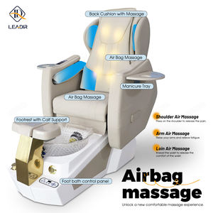 Komfortabler Luxus-Liegestuhl für Nagelstudios und Spa, Maniküre-Stuhl mit Elektromassage, Fußpflege-Pediküre-Stuhl mit Abflusspumpe - Product Image 2