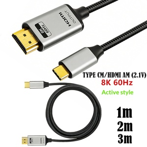 Cable Activo para Laptop Tipo-C <span class=keywords><strong>MALET</strong></span> a HDTV de 8K 60Hz con Carcasa de Aluminio Blindada y Conductor de Cobre Desnudo (21V) - Product Image 1
