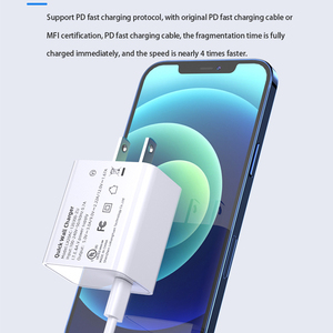 PD 20W 1 puerto <span class=keywords><strong>USB</strong></span> <span class=keywords><strong>C</strong></span> Tipo-<span class=keywords><strong>C</strong></span> Cargador de pared Tendencia eléctrica Teléfono celular <span class=keywords><strong>USB</strong></span> <span class=keywords><strong>C</strong></span> Cargador con enchufe de EE. UU. Para UL CUL 62368 - Product Image 3
