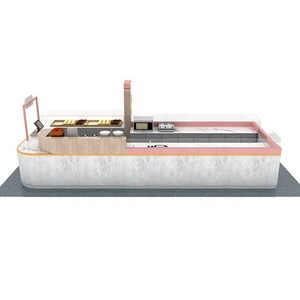 Hiện Đại Fresh Juice Bar Kiosk Hiển Thị Đối Với Trung Tâm Mua Sắm Thương Mại Bubble Cửa Hàng Trà Hiển Thị Nội Thất - Product Image 5