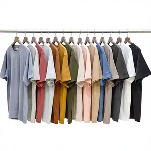 T-shirt en coton de haute qualité pour homme, 100 % coton, 250 g/m², t-shirt unisexe surdimensionné personnalisé, t-shirt lourd de style hip-hop pour homme - Product Image 3