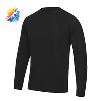 Camiseta de Manga Larga para Hombre, a Rayas, 100% Algodón, de Secado Rápido, Personalizable, Talla Grande, de Formula1 Industries