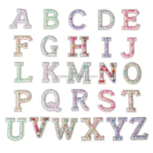 Ijzer Op 3d Strass Applique Naai Op L Abc Letter Strass English Letter Patches