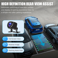 Enregistreur vidéo GPS 3 lentilles WIFI Caméra de bord pour voitures 4K Caméra de recul Dvr pour véhicule Moniteur de stationnement Lunettes anti-éblouissement gratuites