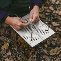 Table pliante de camping en plein air, table miniature en alliage d'aluminium