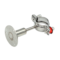 Supports réglables en acier inoxydable 304 316 pour tuyaux, avec sangles de fixation forgées argentées