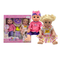 Poupées de 14 pouces qui boivent de l'eau et font pipi, poupées bébés nouveau-nés, corps en PP, main en vinyle, jouet réconfortant, poupée bébé de 34 cm pour garçons et filles