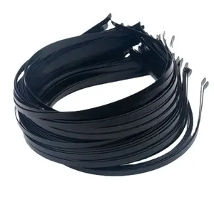 Customizing New Products Handmade Hair Accessories Black Plastic Headband Metal Headband