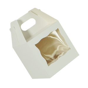 Wholesale Single <strong>Cupcake</strong> Paper <strong>Box</strong> Packaging Mini Cake Mooncake Gift Portable <strong>Individual</strong> Boxes with clear Window - Product Image 3
