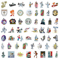 55 Pegatinas Divertidas de la Animación Comediática Futurama de EE. UU.
