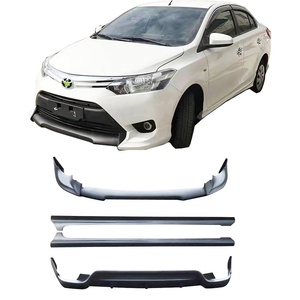 2014-2017 for for YARiS Bodykit New <b>Car</b> Front Lip Rear Lip Side Skirts Plastic Bumper for - Product Image 2