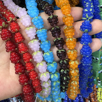 Cuentas de Vidrio de Murano Multicolores, Coloridas y Elegantes, con Forma de Frambuesa, para Hacer Pulseras, Collares y Joyería