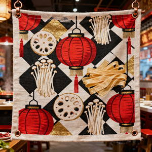 Phong cách trang trí nền vải. Nhà sản xuất có thể tùy chỉnh kích thước, màu sắc và hoa văn theo yêu cầu của bạn. - Product Image 5