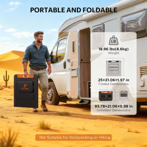 Panel Solar Plegable Monocristalino de 200W, Eficiente y Mejorado, con Certificación TUV, 32 Celdas, Negro, con Estuche de Transporte para Exteriores - Product Image 5