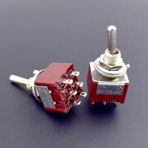 6a dpdt no sub-interruptor de alternância em miniatura