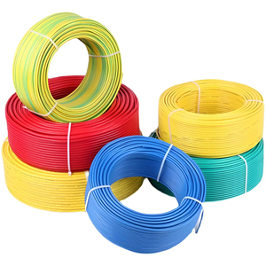 Câble Électrique en Cuivre de Haute Qualité BV BVR PVC 20 AWG 500V/300V pour <span class=keywords><strong>Chauffage</strong></span> Domestique et Utilisation Souterraine - Product Image 1
