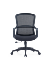 Chaise de bureau de luxe moderne avec dossier haut ergonomique entièrement en maille réglable, base pivotante en acier, matériau PP pour usage professionnel