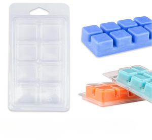 8 cavity wax melt tray storage trays clamshell packaging custom blister packaging