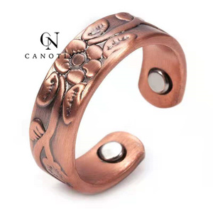 Từ Đồng Nhẫn Cho Phụ Nữ Có Thể Điều Chỉnh Đồ Trang Sức Cổ Điển <span class=keywords><strong>Infinity</strong></span> Cuff Người Đàn Ông Sức Khỏe Năng Lượng Phụ Nữ Nhẫn - Product Image 3