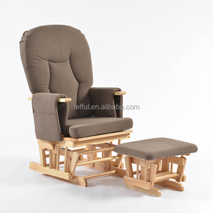 Fauteuil à bascule rembourré pour allaitement, idéal pour la chambre de bébé ou le salon - Product Image 1