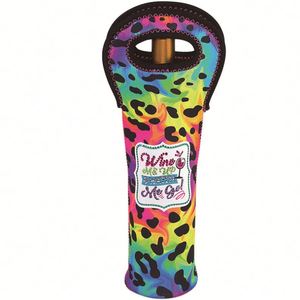 Neoprene Wine <b>Bottle</b> Cooler Bag Blank Holder and Tote Carrier for Various <b>Bottles</b> - Product Image 3