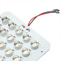 Modules LED de récif à double canal personnalisés 55*3W, optiques 90+120, 395x206mm, remplacement pour aquariums d'eau salée de 16 pouces