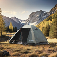 Nouvelle tente pliante portable à une chambre en nylon 40D avec logo personnalisé, résistante au vent et à la pluie, équipement de camping en plein air